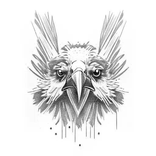 A raven on the triceps tattoo design idea