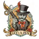 00:24 "get me a pen" tattoo design idea