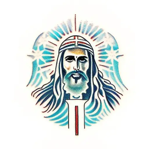 jesus tattoo design idea