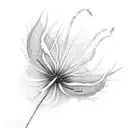 red spider lily tattoo design idea