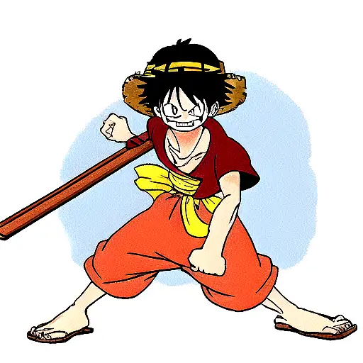 luffy tattoo design idea