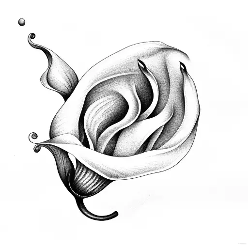 Calla flower for collarbone tattoo design idea
