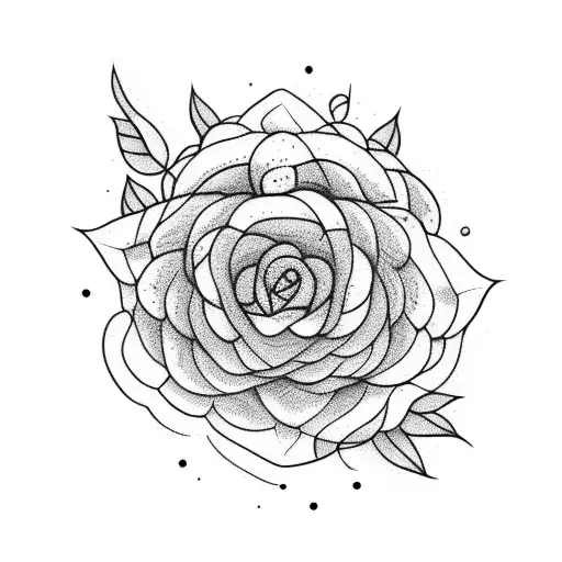 horizontal plants tattoo design idea