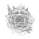 horizontal plants tattoo design idea