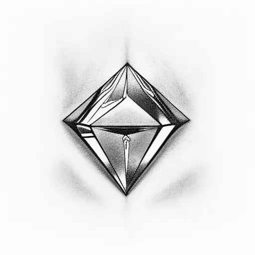 Diamond tattoo design idea