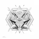 Diamond tattoo design idea