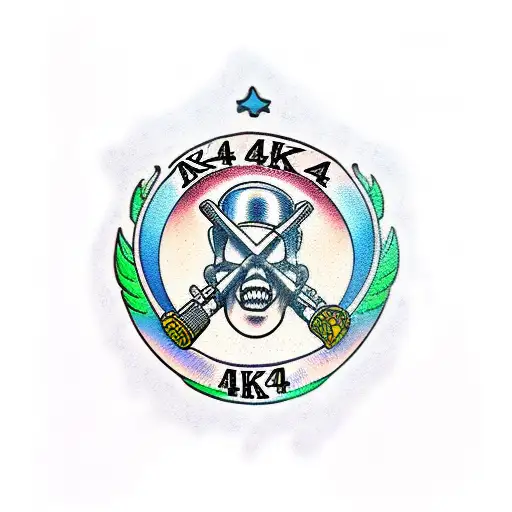ak47 tattoo design idea