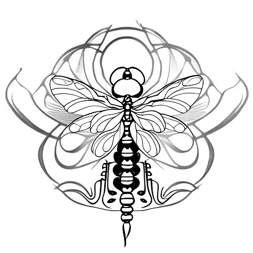dragonfly tattoo design idea