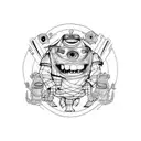 sullivan monster inc tattoo design idea