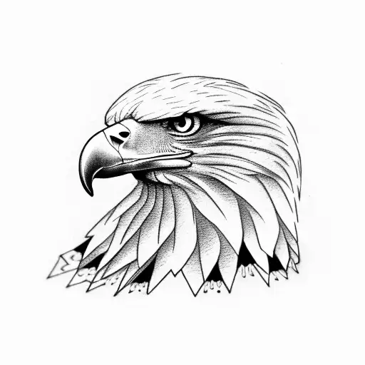 eagle with Mexico  tattoo design idea