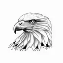 eagle with Mexico  tattoo design idea