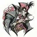 gambit tattoo design idea