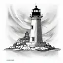 Lighthouse tattoo design idea