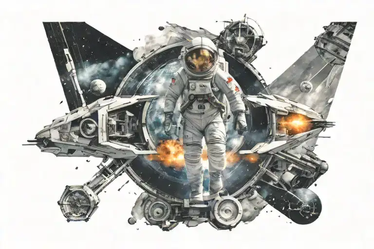 interstellar movie tattoo design idea