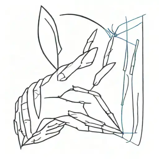 scratch marks with claws emerging tattoo design idea
