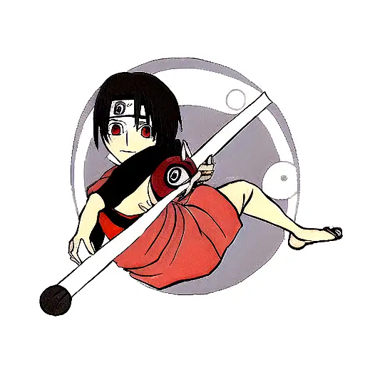 Itachi with Obito  tattoo design idea