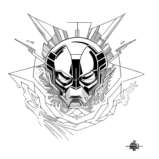 crossfit and marvel tattoo design idea