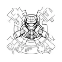 crossfit and marvel tattoo design idea