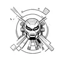 crossfit and marvel tattoo design idea