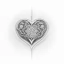 Crying Heart tattoo design idea