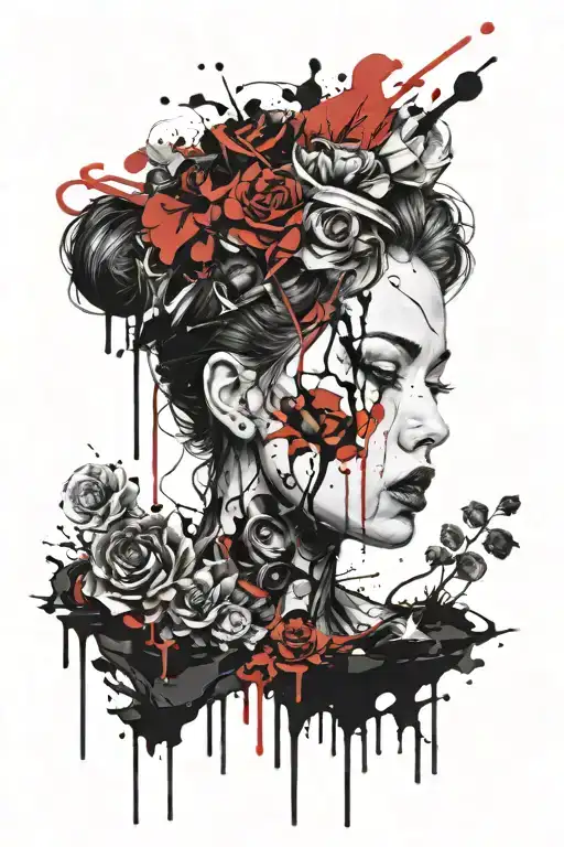 soul destroyed by love suffering in hell called life without her tattoo design idea