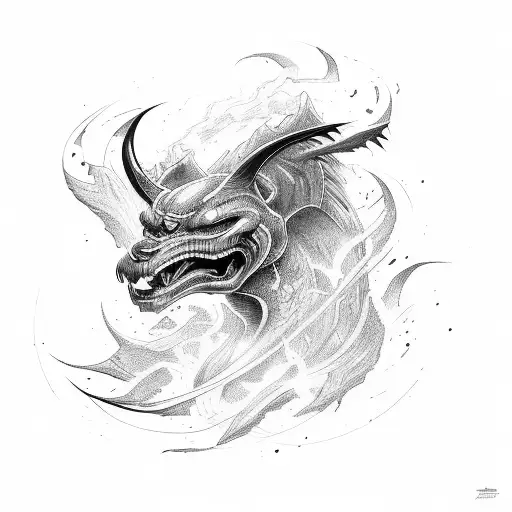 dodge charger car tattoo design idea