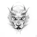 dodge charger car tattoo design idea