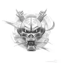 dodge charger tattoo design idea