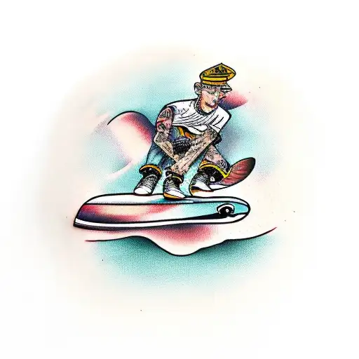 Minimalistic skate board🛹😍 for booking: 97600-83275 Address: livelife Ink  tattoos,Thandi… | Instagram