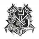 Assyrian tattoo design idea