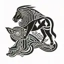 Assyrian tattoo design idea