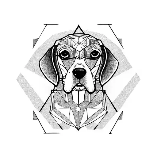 perro beagle tattoo design idea