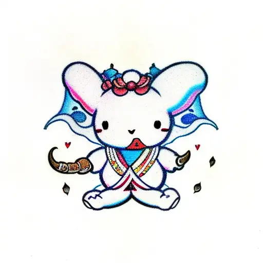 cinnamoroll from sanrio tattoo design idea