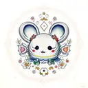 cinnamoroll from sanrio tattoo design idea