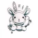 cinnamoroll from sanrio tattoo design idea