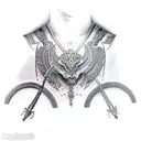 gladiator armor tattoo design idea