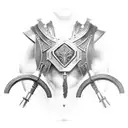 gladiator armor tattoo design idea