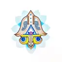 Hamsa Symbol tattoo design idea