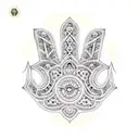 Hamsa Symbol tattoo design idea