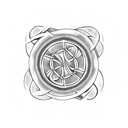 Celtic knot sleeve tattoo design idea