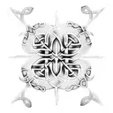 Celtic knot sleeve tattoo design idea