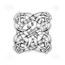 Celtic knot sleeve tattoo design idea