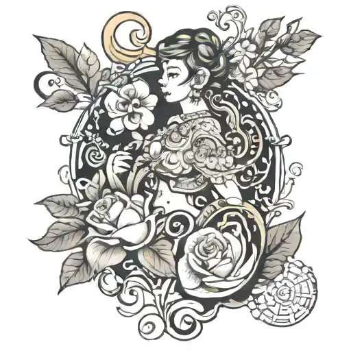 pa ma spelling tattoo design idea