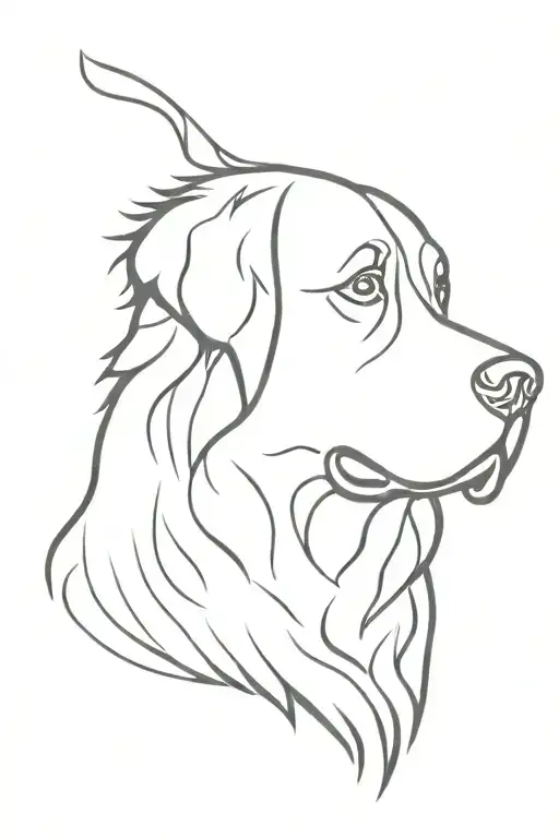Bernese mountain dog tattoo design idea