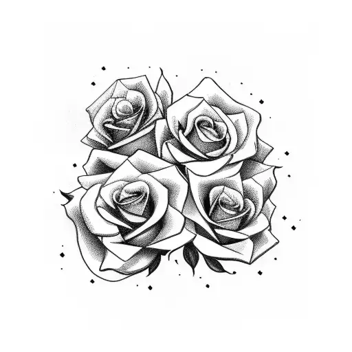 Simple Rose Tattoo Design Stock Photos - Free & Royalty-Free Stock Photos  from Dreamstime