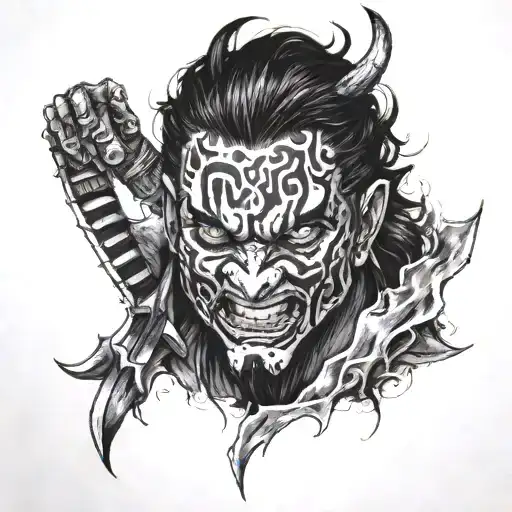 demon slayer tattoo design idea