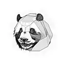 panda samurai tattoo design idea