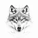 wolf with soul  tattoo design idea