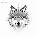 wolf with soul  tattoo design idea