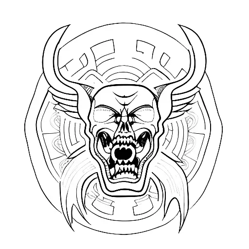 dodge small tattoo design idea